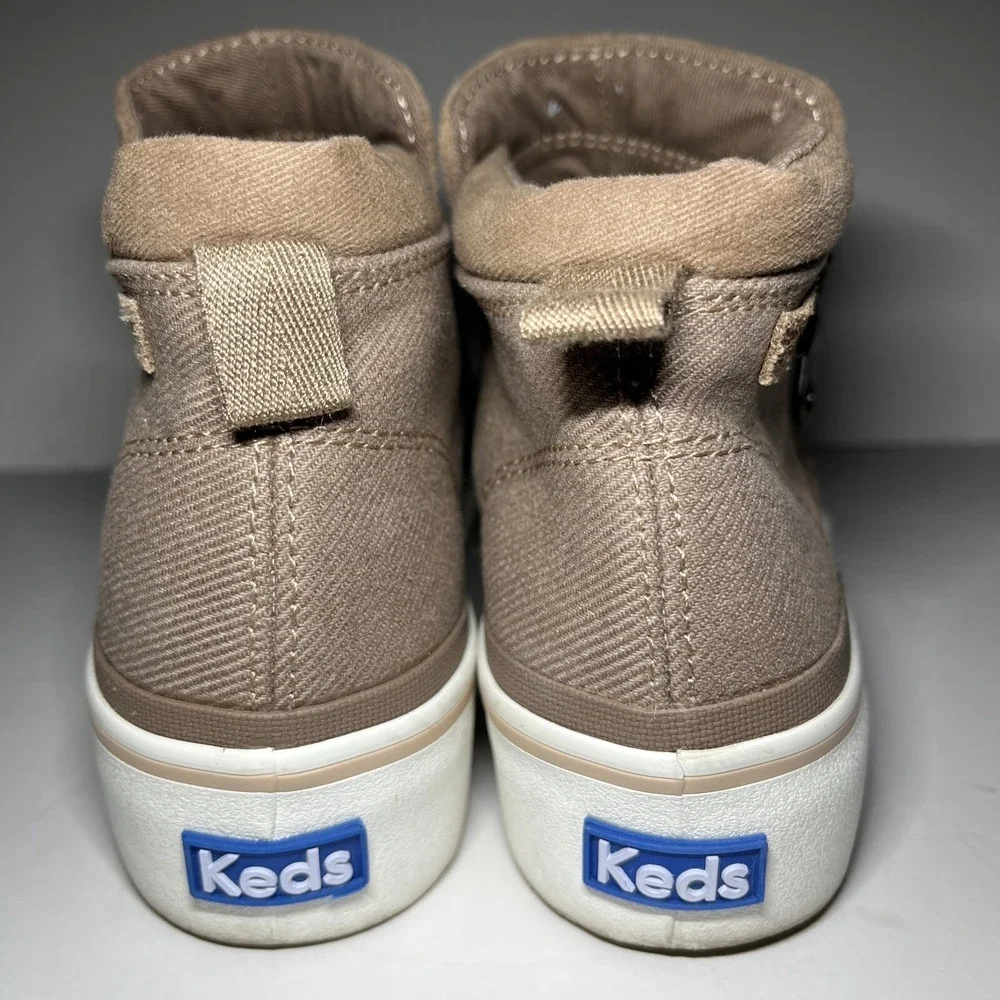 Keds Boots Cooper Casual Side Zip Ankle Bootie Womens 7 Suede Canvas Atheleisure